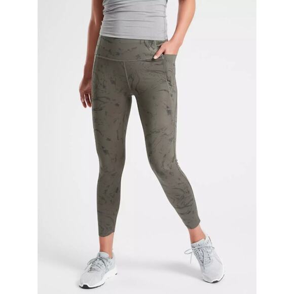 Athleta Velocity Marble 7/8 Leggings - Picture 1 of 5